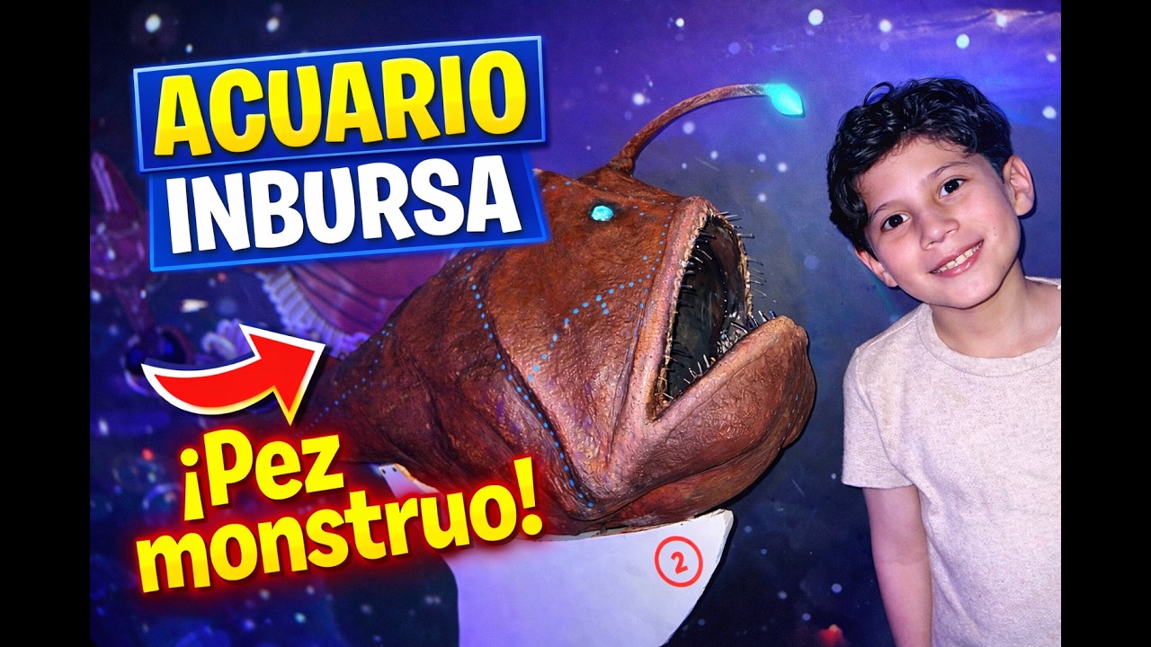 Explorando el Acuario Inbursa en CDMX 🦈 ¡Miren este pez tan raro!