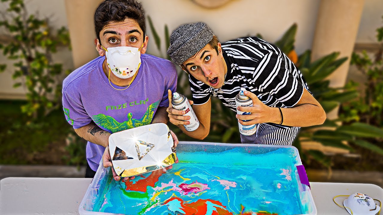 I Hydro Dipped My Diamond Play Button... (ft. Marko)