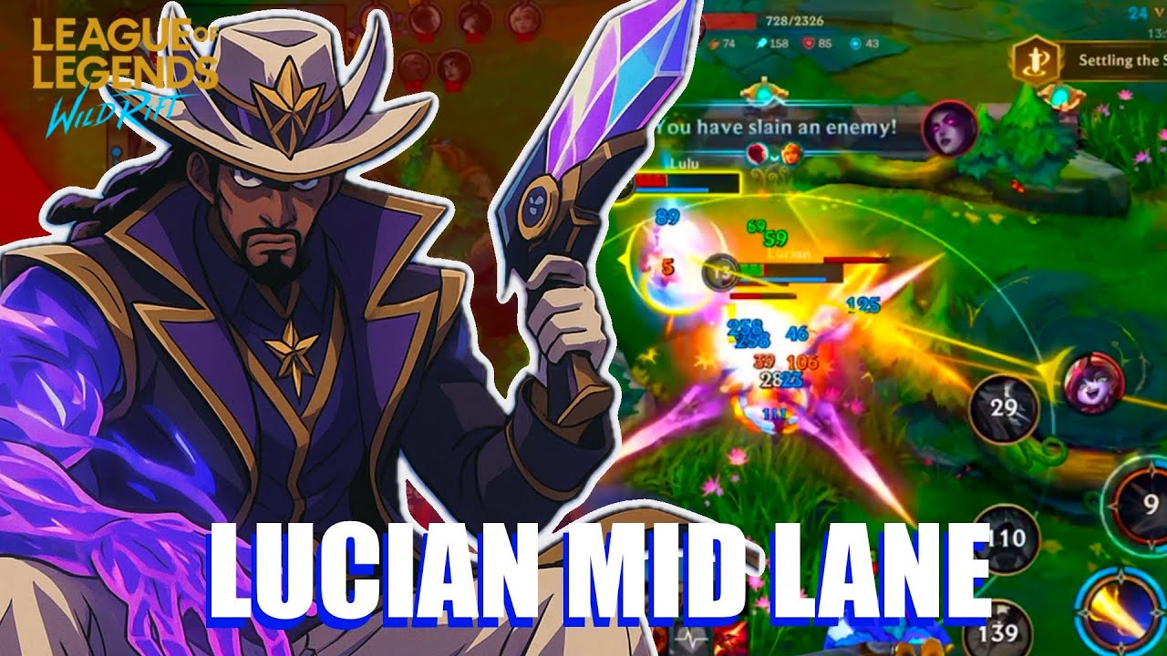 Wild Rift - Easy LANE WINS GAMES - LUCIAN MID LANER