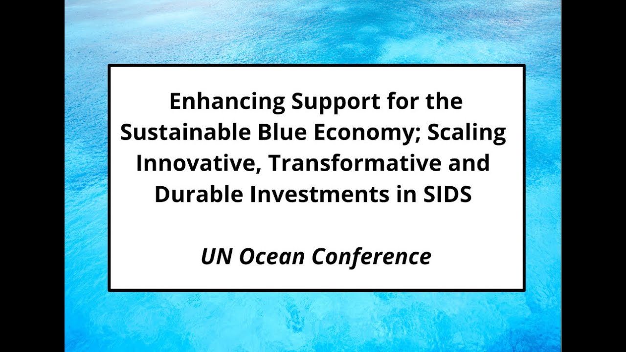 Enhancing Support for the Sustainable Blue Economy - UN Ocean Conference