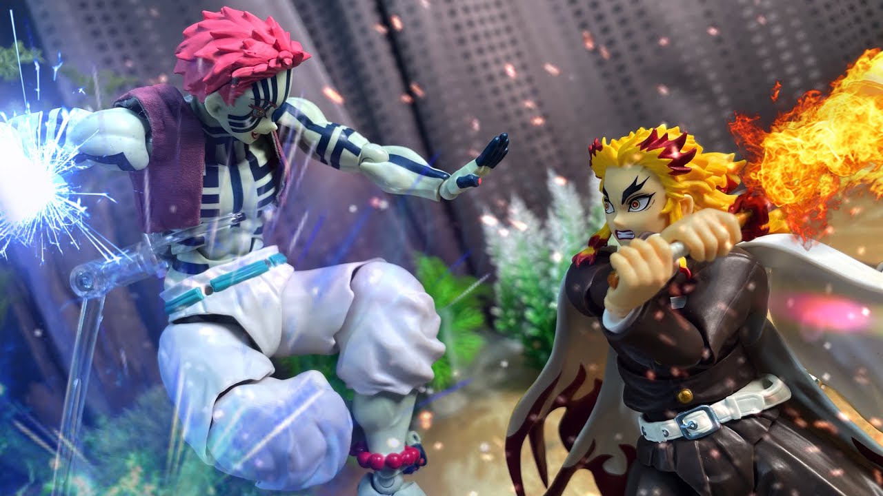 鬼滅の刃 stop motion 煉獄 VS 猗窩座 rengoku akaza