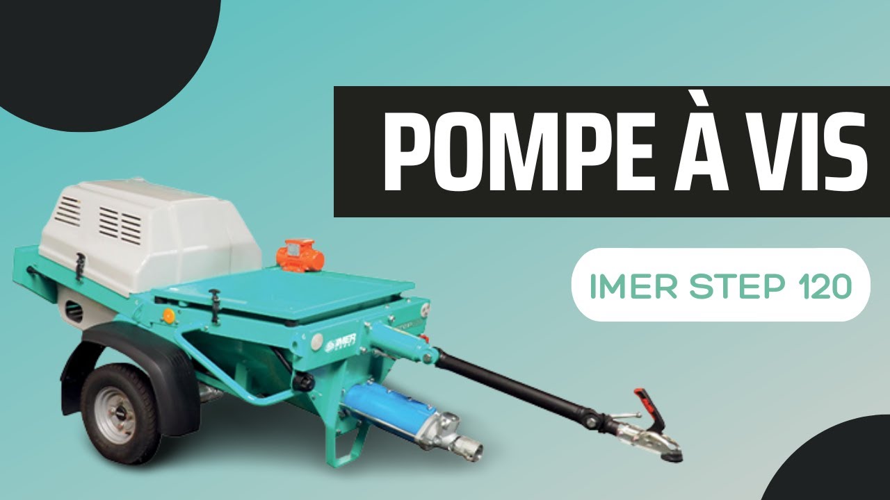 Démonstration pompe à vis IMER STEP 120