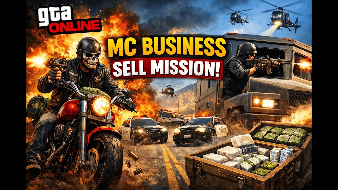 GTA V Enhanced  online game play MC cocaine sell mission