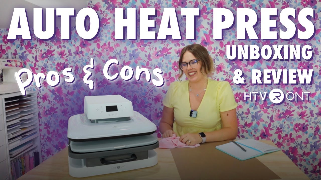 HTVRONT AUTO HEAT PRESS UNBOXING & REVIEW | PROS + CONS | BUDGET FRIENDLY HEATPRESS WORTH THE HYPE?!