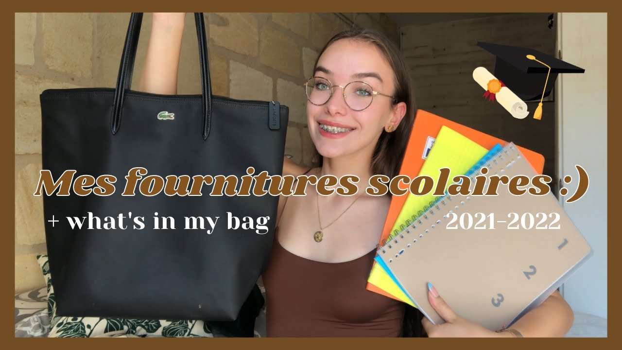 Mes ACHATS pour la RENTREE (cours et organisation) + what's in my bag 📚