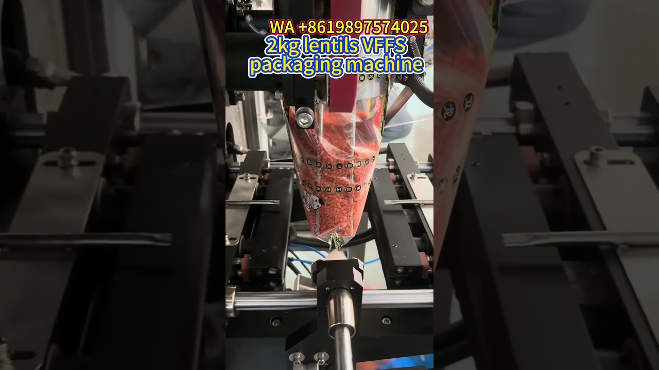 2kg grain multi head weigher VFFS packaging machine ,coffee bean filling packing equipment #machine