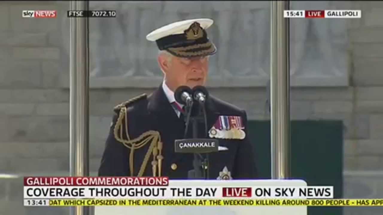 Prince Charles Attends Gallipoli Centenary Event In Turkey