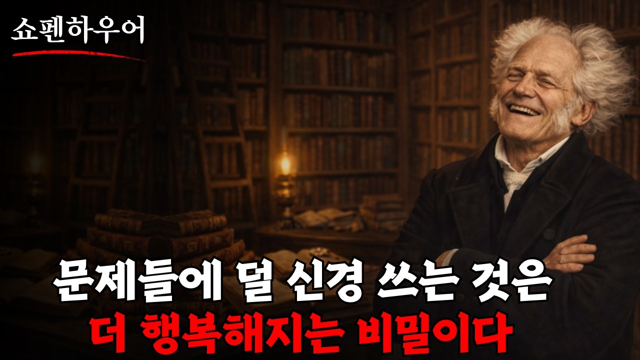 문제들에 대해 덜 신경 쓰는 것은 더 행복해지는 비밀이다 | 쇼펜하우어