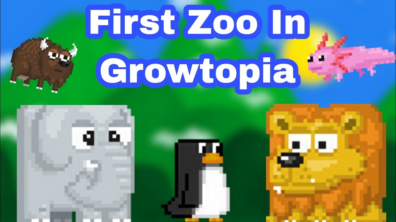 First Zoo In Growtopia! (Cute Animals) 🦁🦓🐼