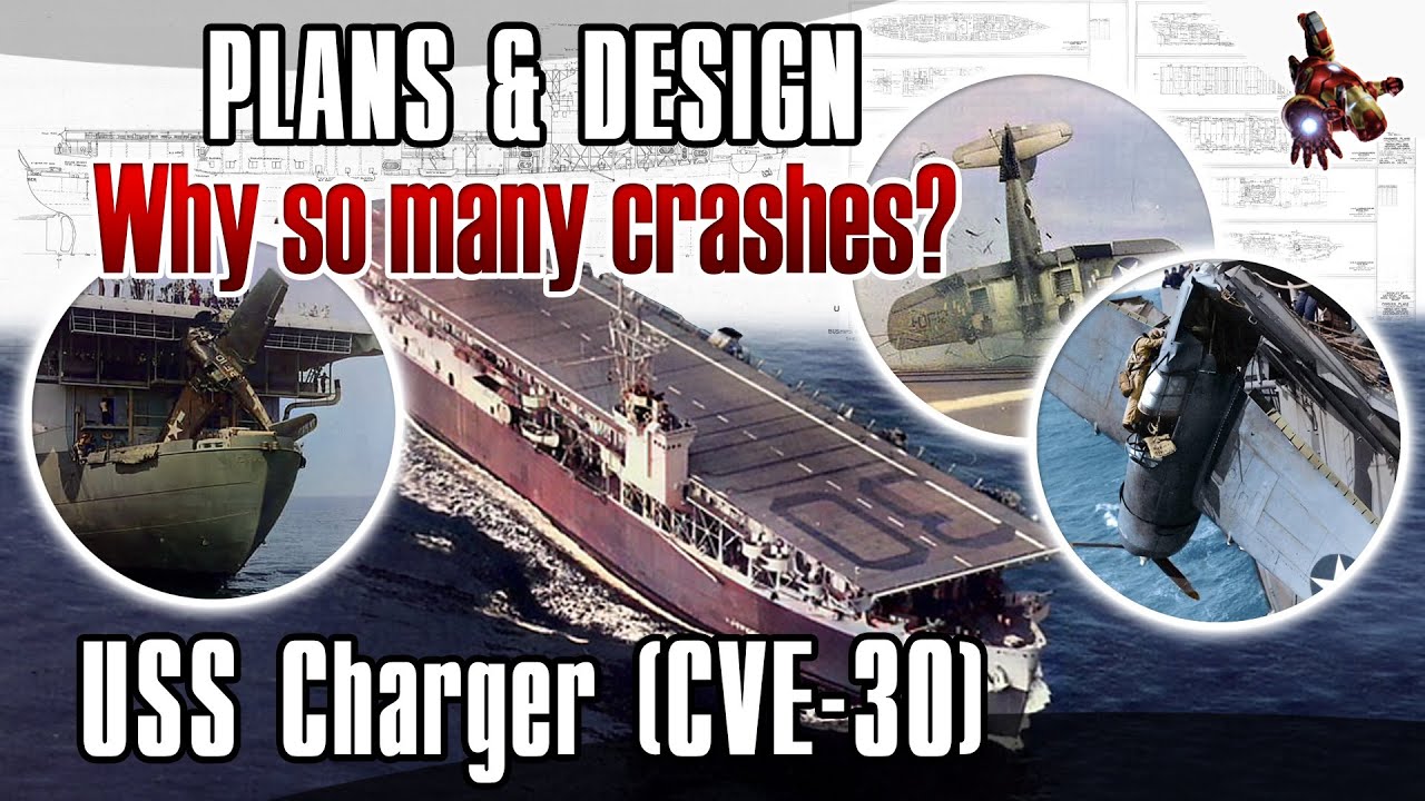 USS CHARGER (CVE-30) - Escort carrier: PLANS & DESIGN * The first training aircraft carrier of WW2