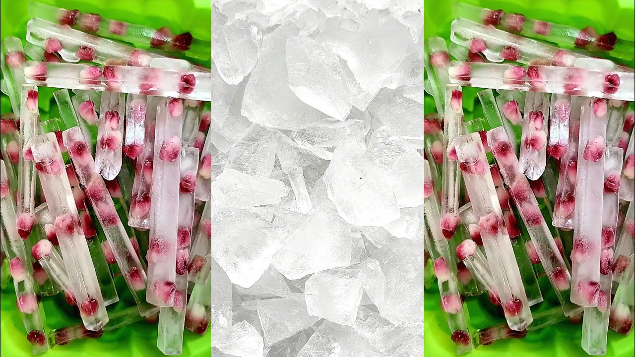 ASMR HARD ICE EATING / CRUSHED ICE / THIN ICE / CLEAR ICE 