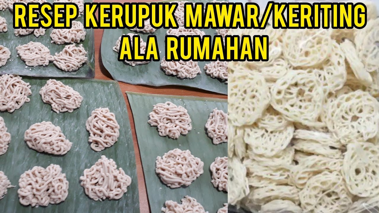 CARA MEMBUAT KERUPUK MAWAR/KERITING ALA RUMAHAN | KERUPUK UYEL | IDE USAHA RUMAHAN
