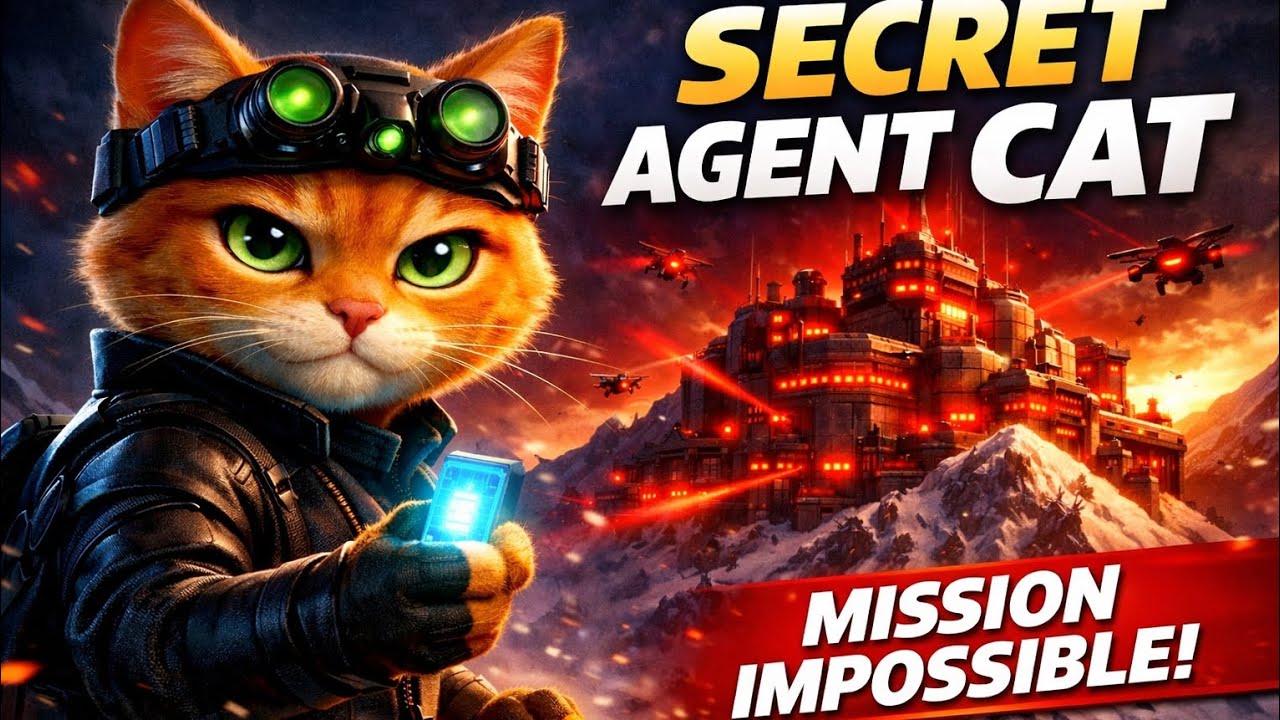 Secret Agent Cat on a Dangerous Mission 🐱 | Epic Spy Adventure Animation #cat #secret 