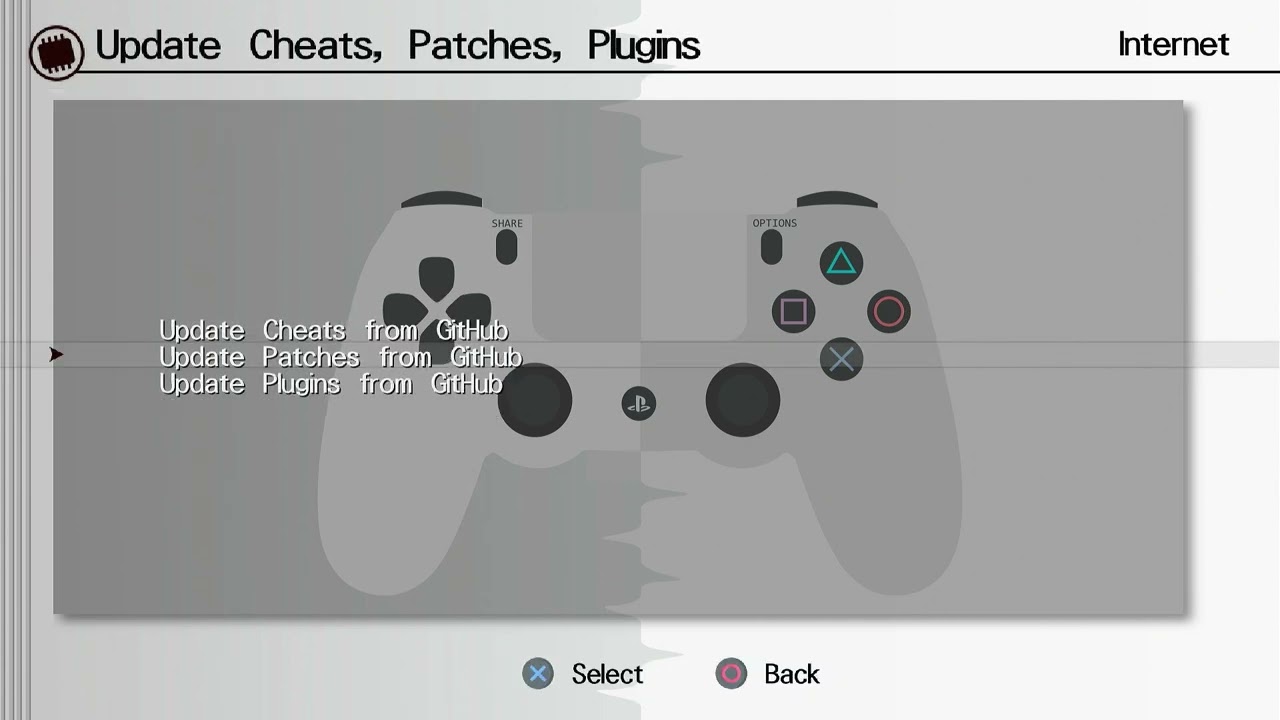 การติดตั้ง Cheats Manager_PS4 และอัพเดตสูตรผ่าน Internet