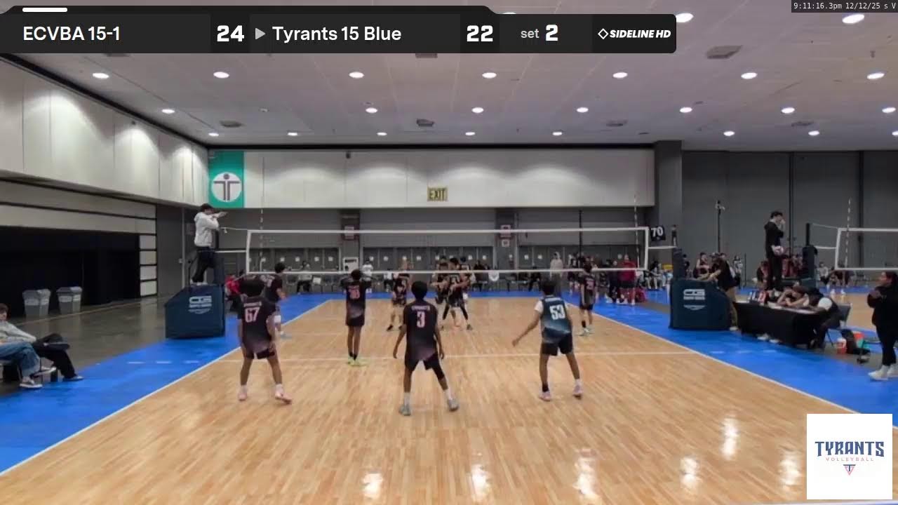 Tyrants 15 Blue vs. ECVBA 15-1 (2025.12.12)