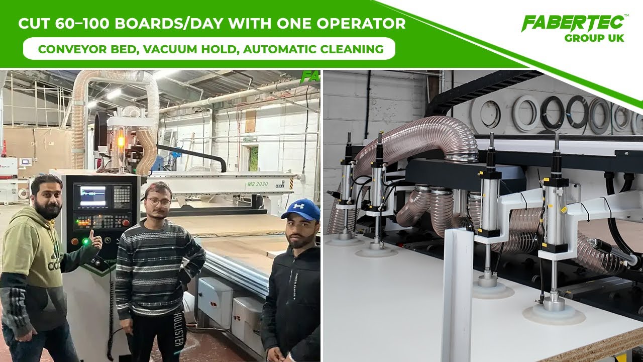M2 2030 Nesting CNC Installation in Bradford | Kitchen & Wardrobe Production with Just One Operator