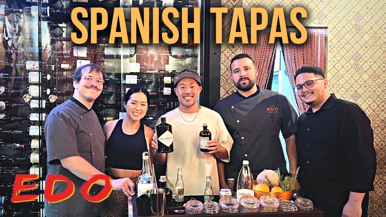 SPANISH TAPAS in LAS VEGAS - EDO Tapas & Wine: 11-Course Tasting Menu (MUST WATCH)