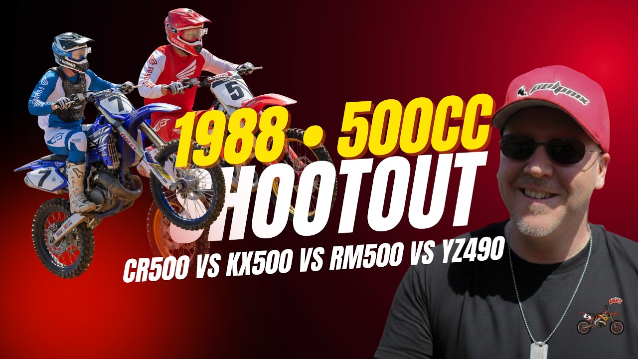 Мотокросс 500cc 1988 года: CR500 против KX500 против RM500 против YZ490