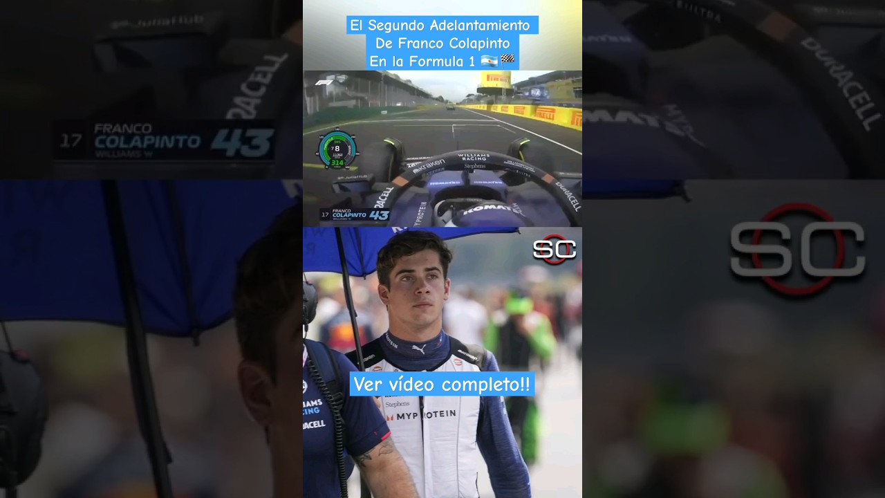 SEGUNDO ADELANTAMIENTO DE FRANCO COLAPINTO EN LA FORMULA 1 GP ITALIA MONZA #formula1 #f1 #colapinto