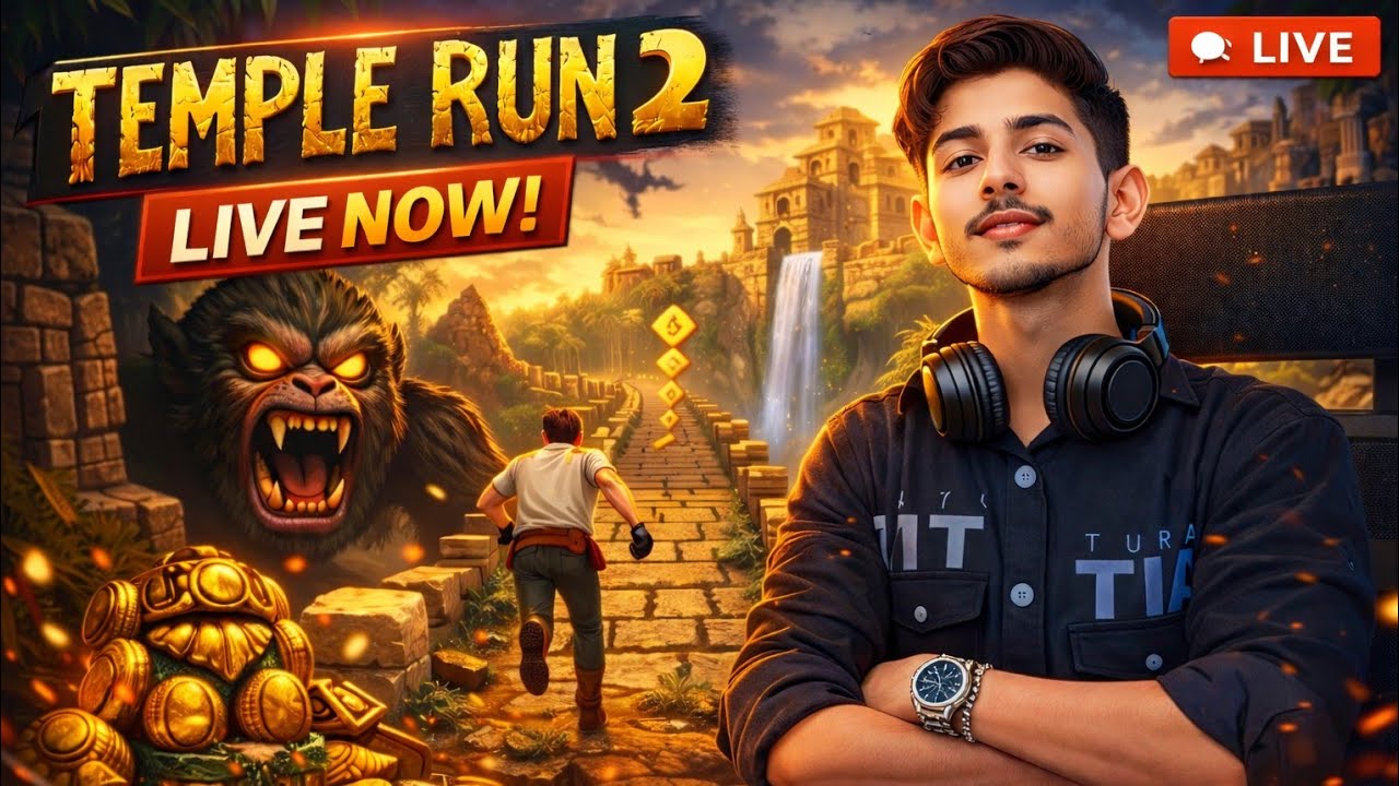 jinnygamer847 is live with temple run 2 , perfect slice
