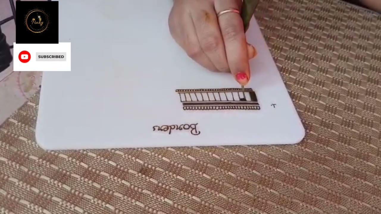 Beautiful Bridal Border Elements Mehndi Design||Bridal Mehndi Design