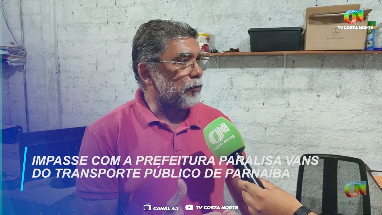 Impasse com a Prefeitura paralisa vans do transporte público de Parnaíba