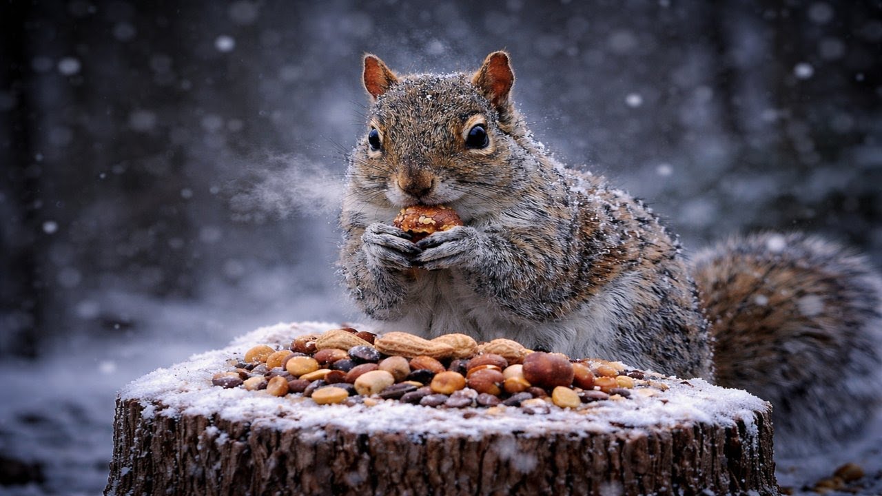 Storm of the Century Squirrel Watch — Winter Wonder or Wild Weather? ❄️🐿️