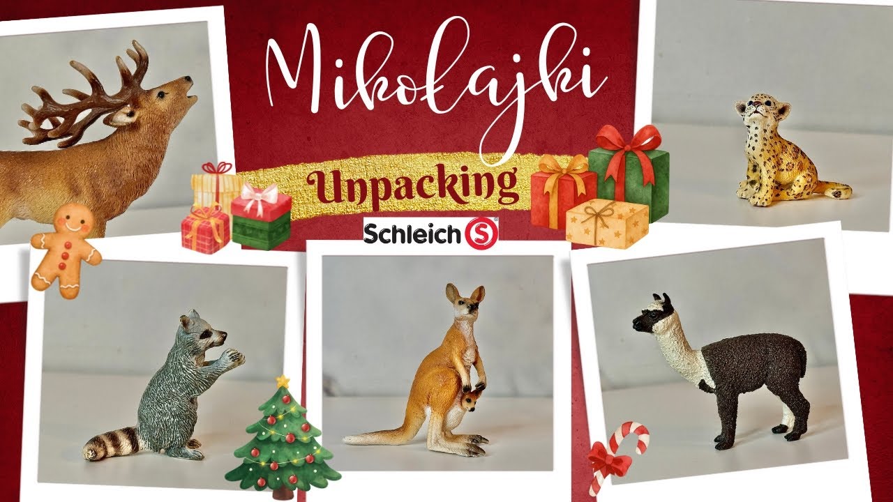 Unpacking #177 - wycofane figurki na Mikołajki 🐆🦌🦘🦙🦝🦔