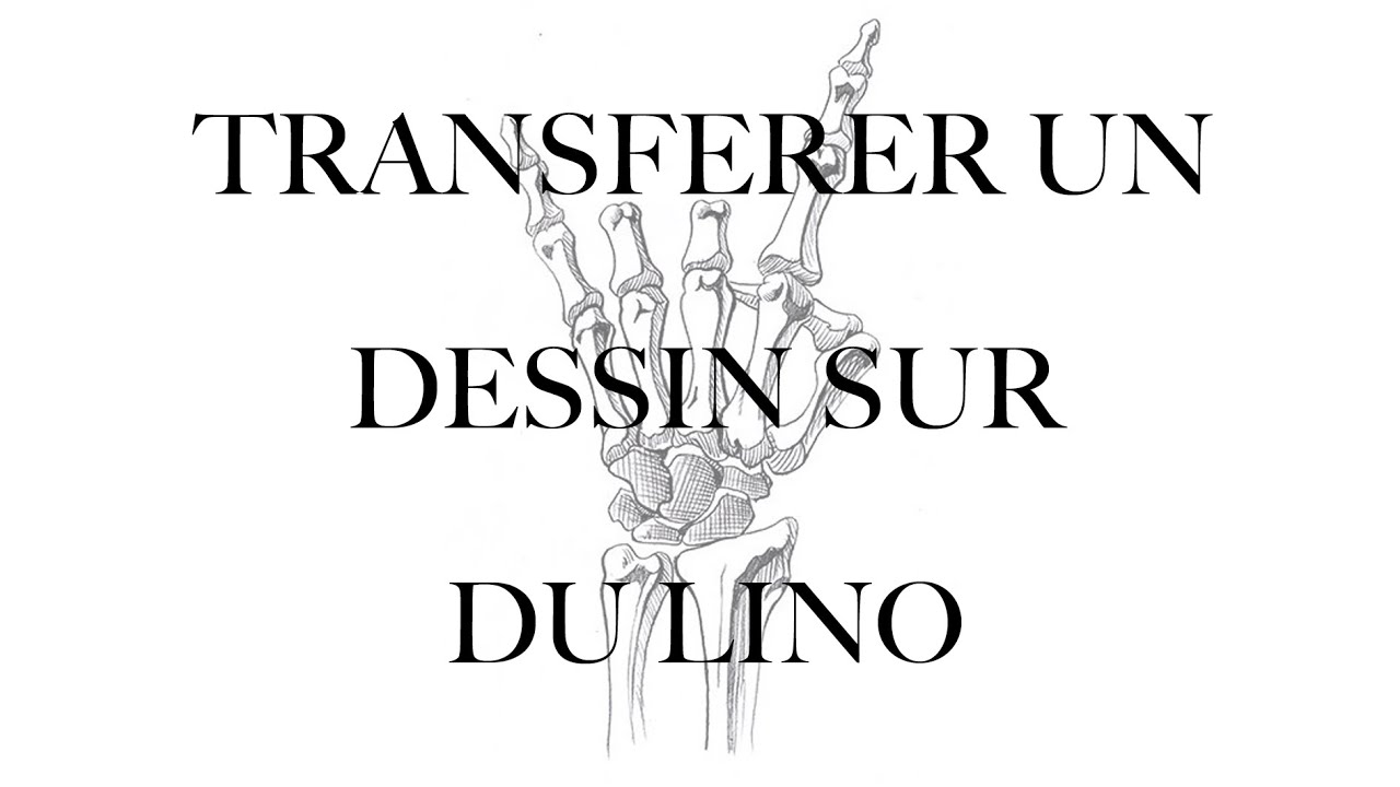Transfert d'un dessin sur du lino