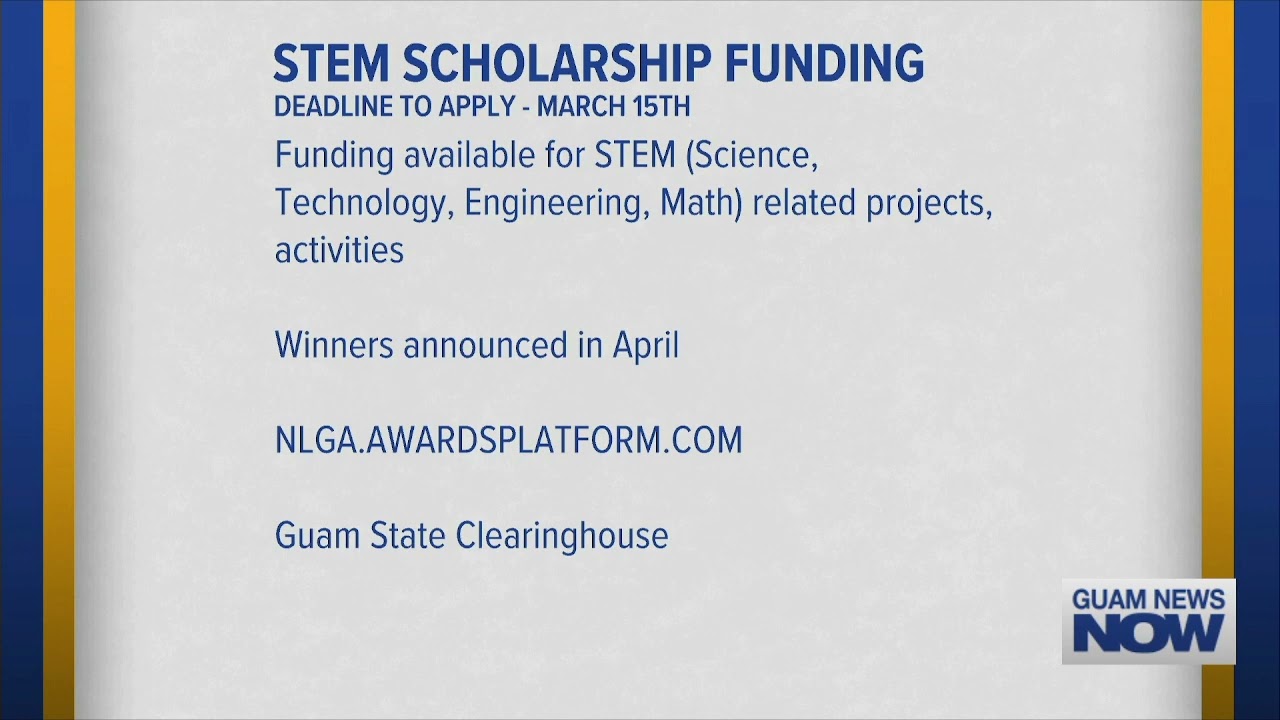 STEM Scholarship Funding Available for Guam Schools