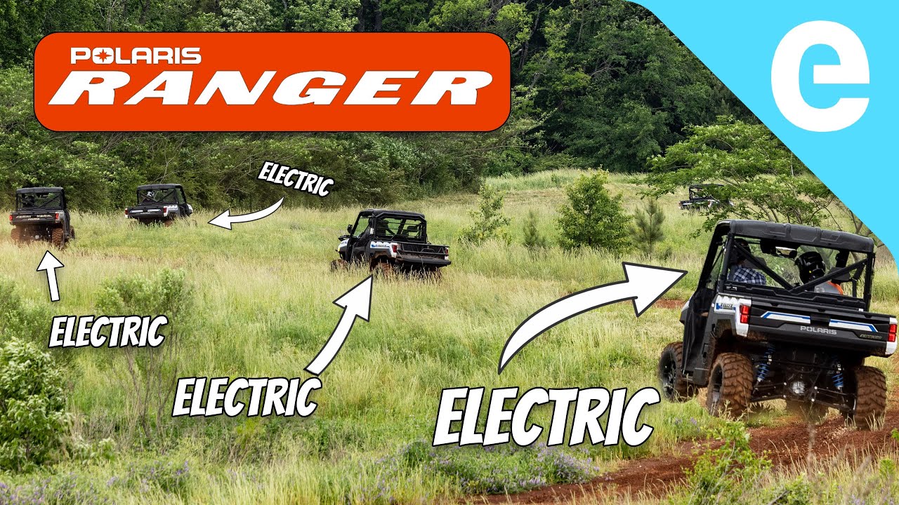 100% ELECTRIC Polaris RANGER XP Kinetic UTV testing