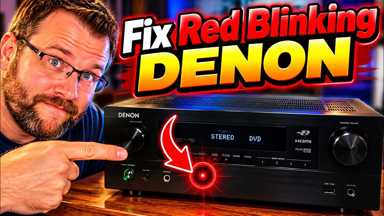 Красный мигающий индикатор питания ресивера Denon AVR-488 - выключается - не включается и т.д. ИС...