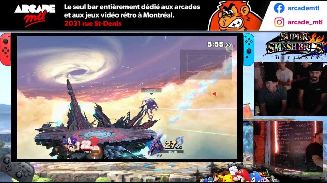 Tournois Super Smash Bros. Ultimate - 1 Aout 2025 - Arcade MTL