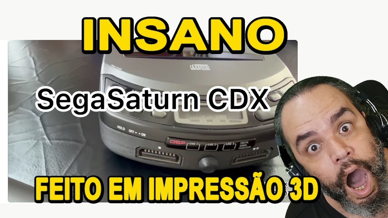 💿 SATURN CDX ÚNICO NO MUNDO 💿 Feito em impressora 3D - O MOD mais insano que já ví até hoje!