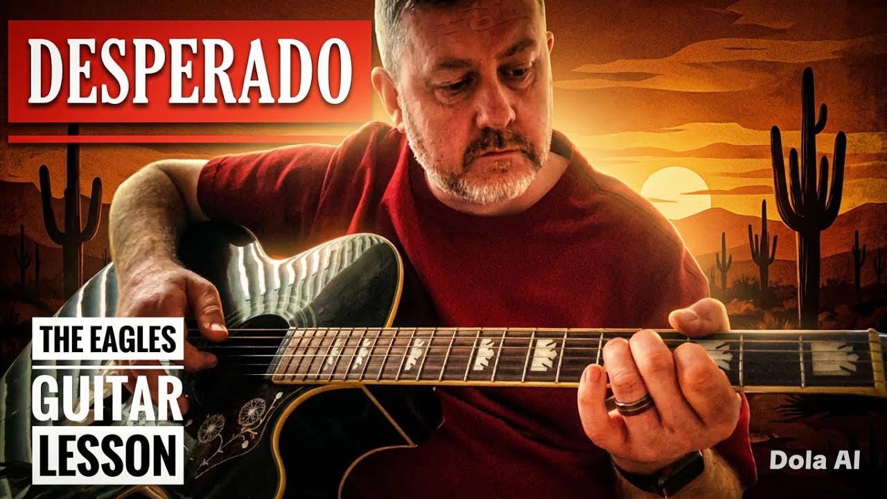 Desperado - The Eagles Acoustic Guitar Lesson (Guitar Tab & Chords)