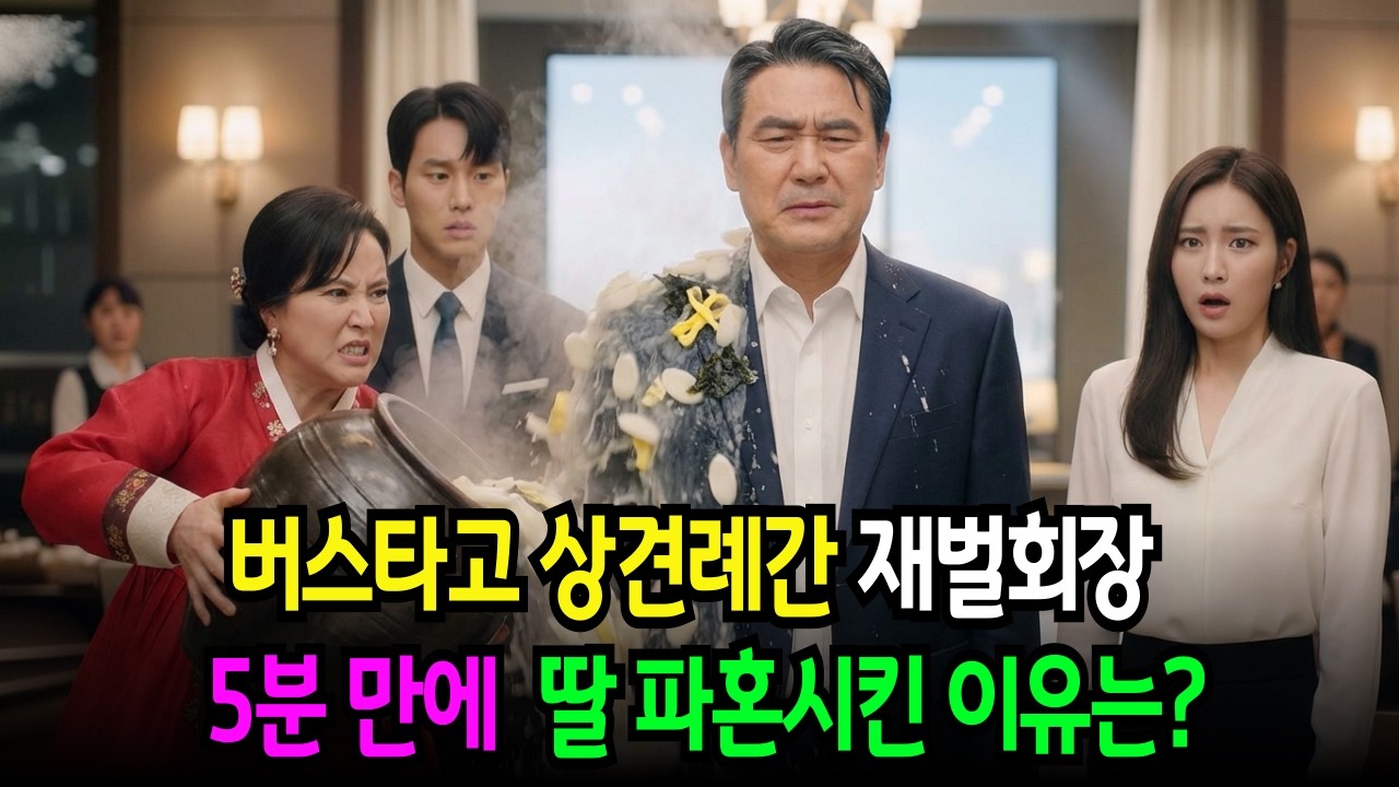 설날에 상견례 한 아버지, 느닷없는 떡국 세례에도 끝까지 아무말 안했다. 노후사연