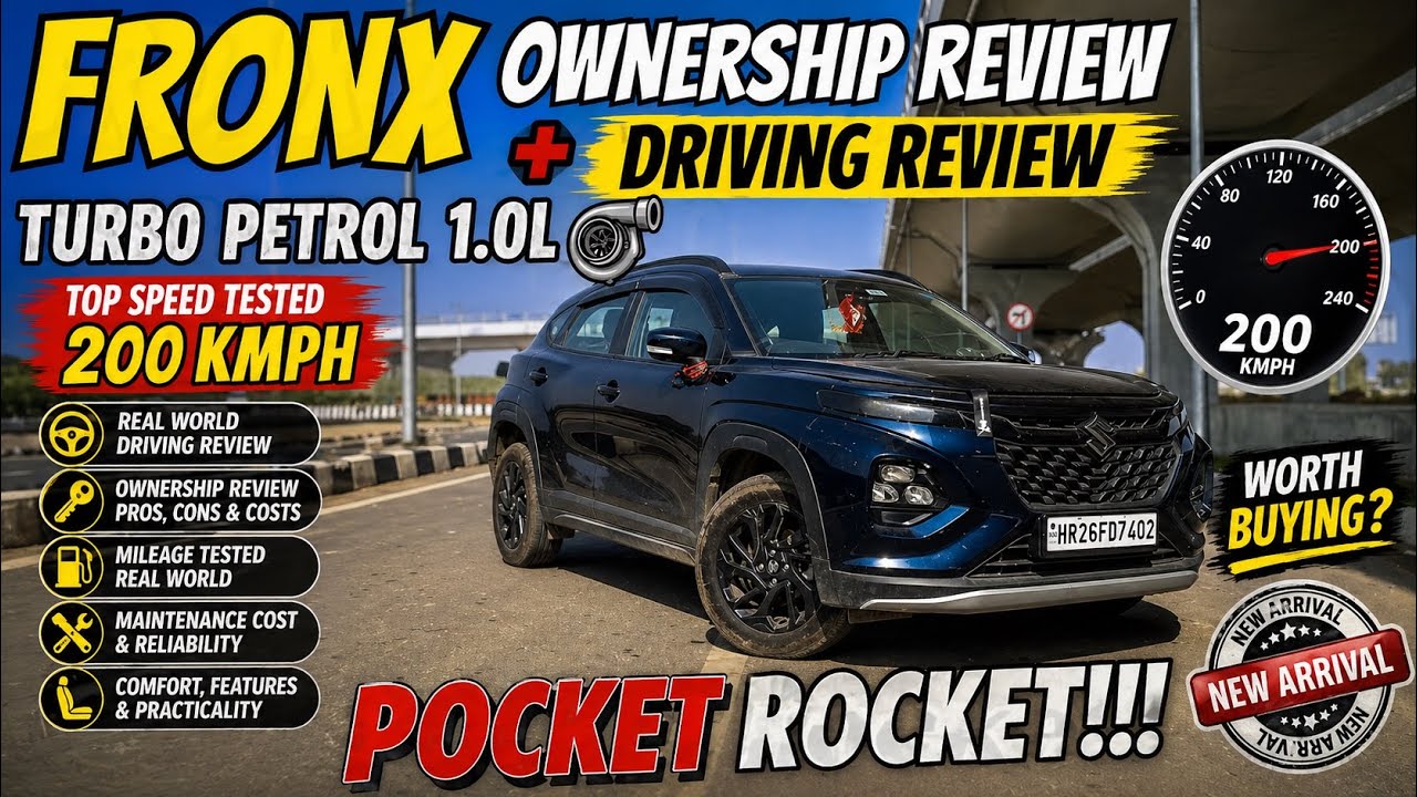 Fronx Turbo Petrol 1.0L ownership review | 0-100 timings| Value for money 💯... Performance + 24KMPL