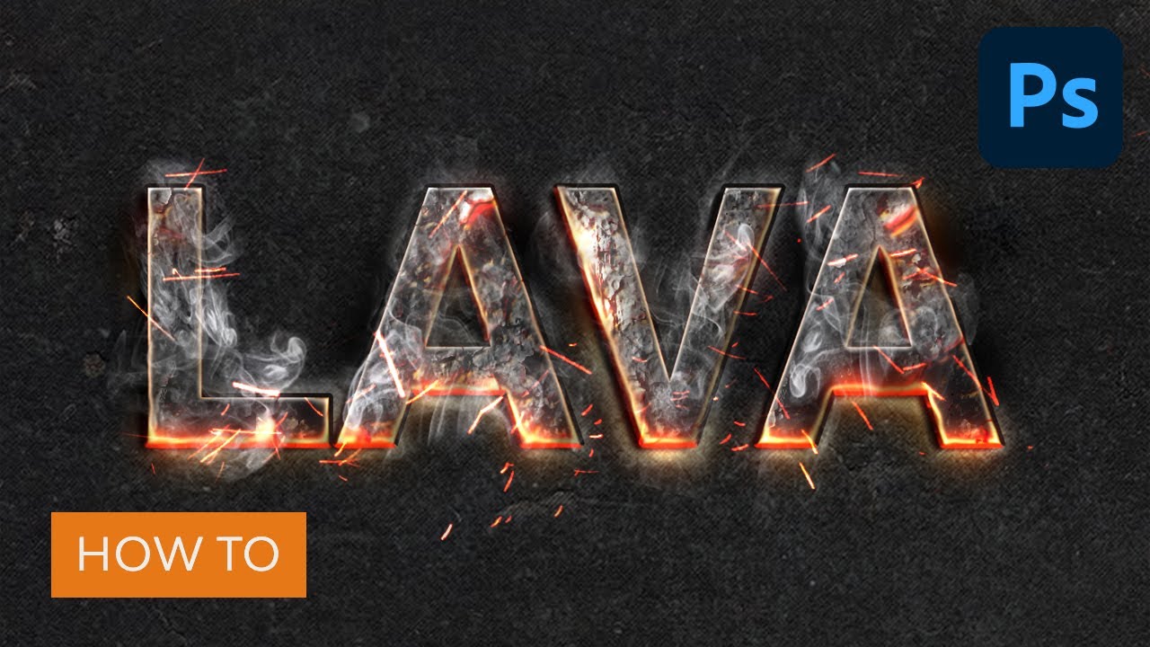 Create a Magma Hot Text Effect in Photoshop | Photoshop Tutorial