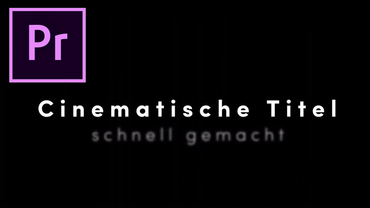 Filmische Titel mit Wow-Effekt