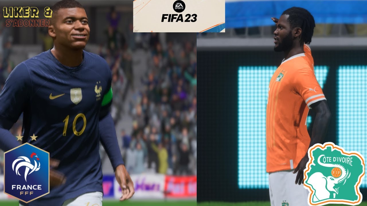 Je joue à  FIFA 23 en 2024 | FRANCE VS CÔTE D'IVOIRE | UN DUEL ENTRE DEUX GRANDS PAYS!!!!!