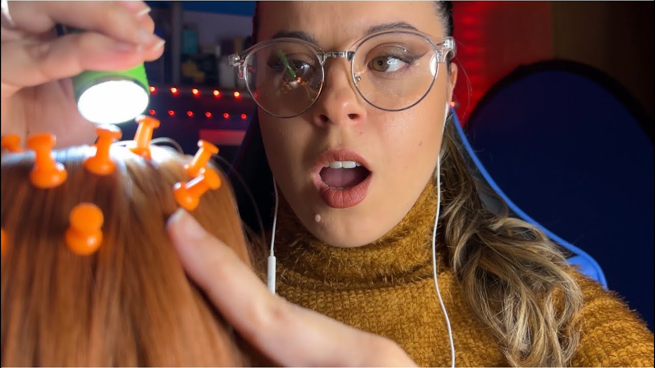 ASMR roleplay revisión médica *encuentro piojos* 🫣