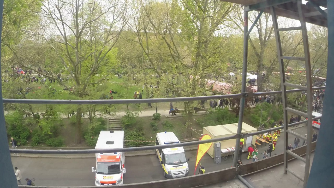 1. Mai 2017 Berlin Kreuzberg Mariannenplatz Timelapse Mai Fest (MyFest)