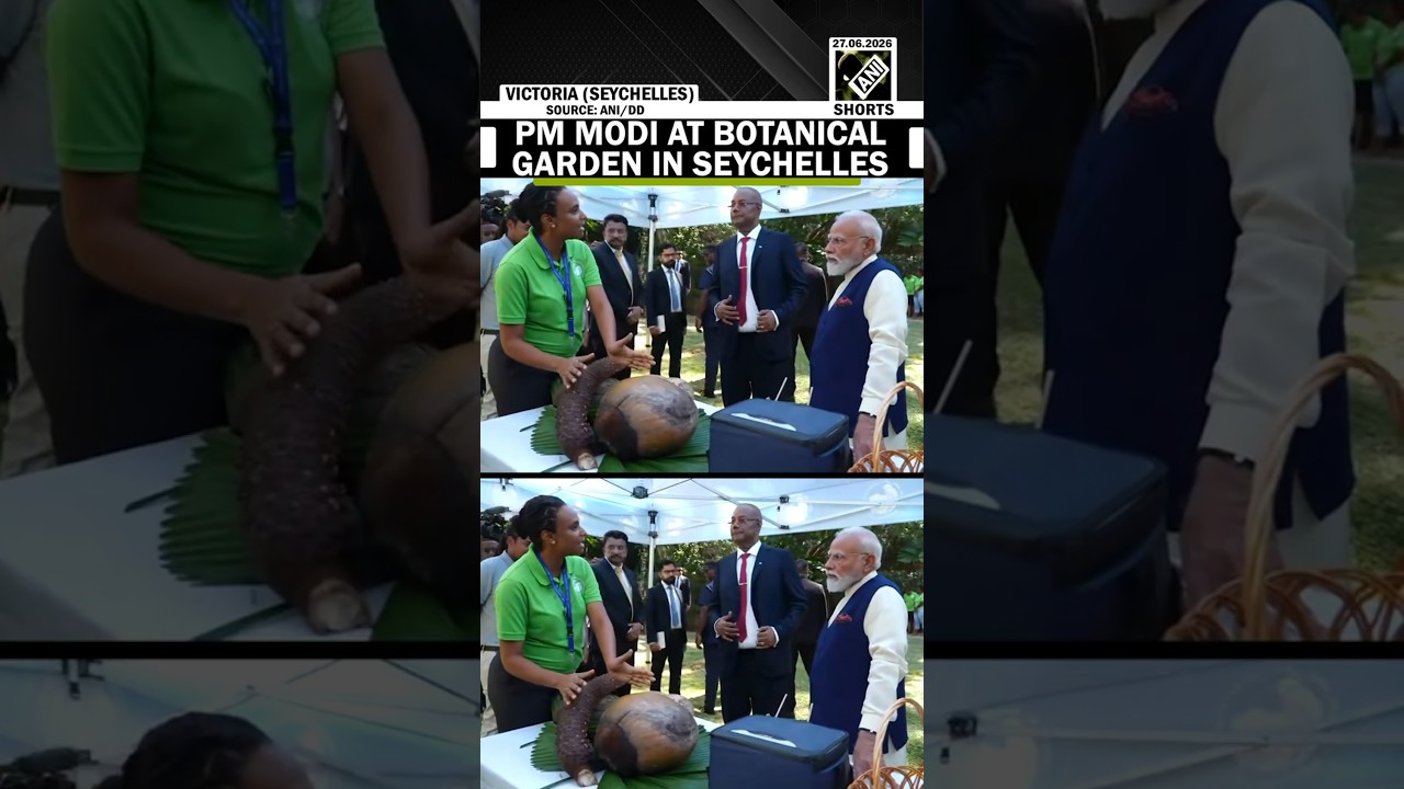 Prime Minister Narendra Modi visits Botanical Garden in Seychelles