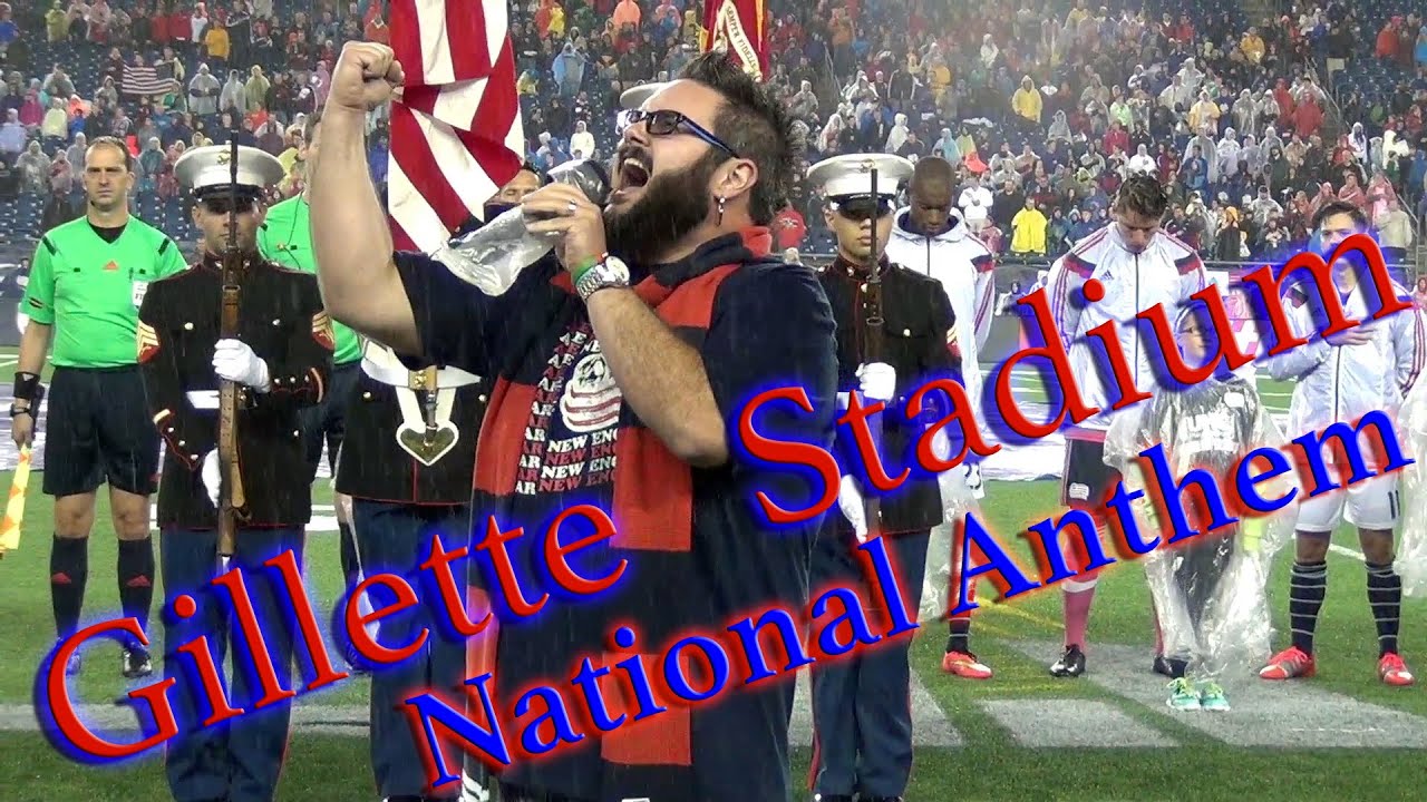 Joe Cantone - National Anthem New England Revolution at Gillette Stadium (Home of the Patriots)