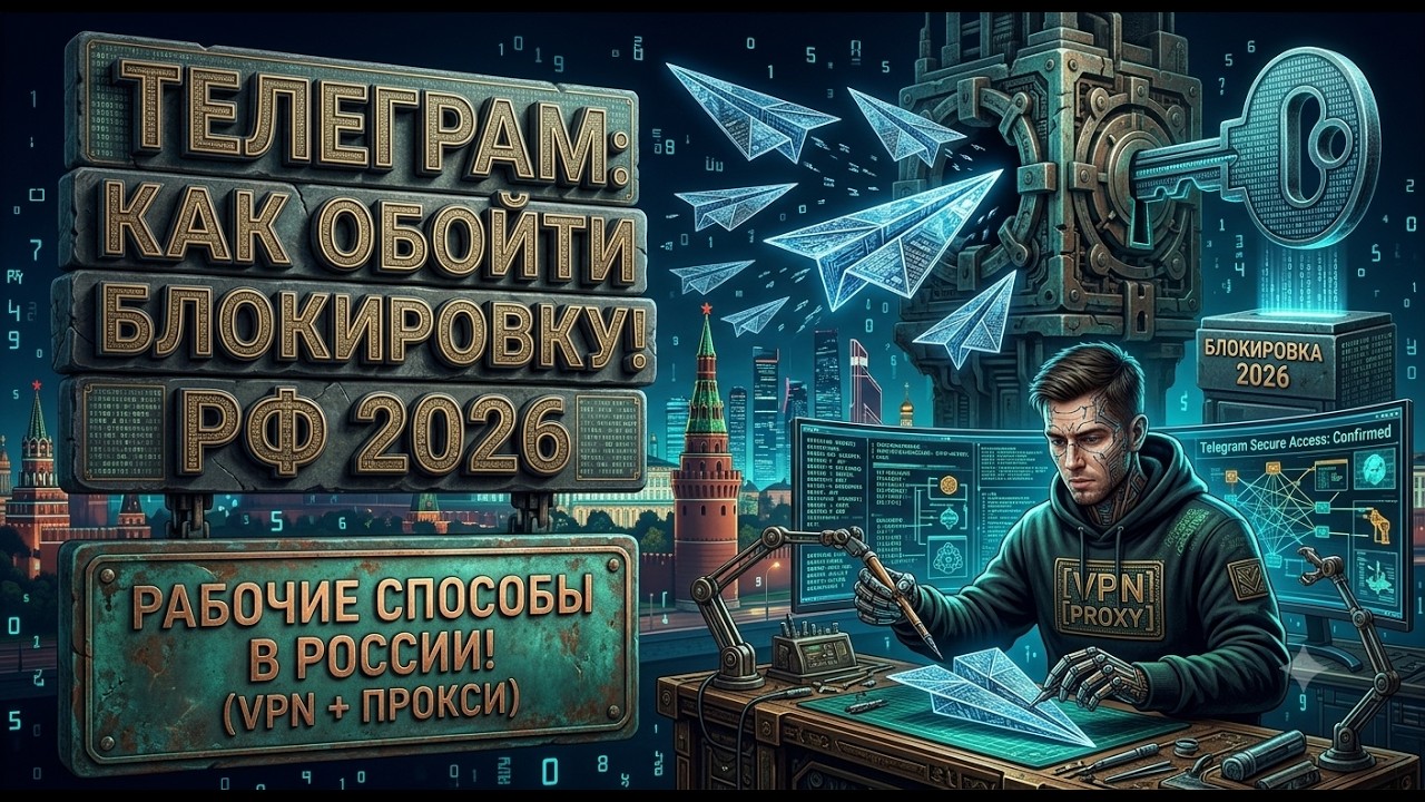 ОБХОД БЛОКИРОВКИ ТЕЛЕГРАМА В РФ! ⚡️ Что делать, если не грузит Телеграм на ПК? Фикс Telegram 2026