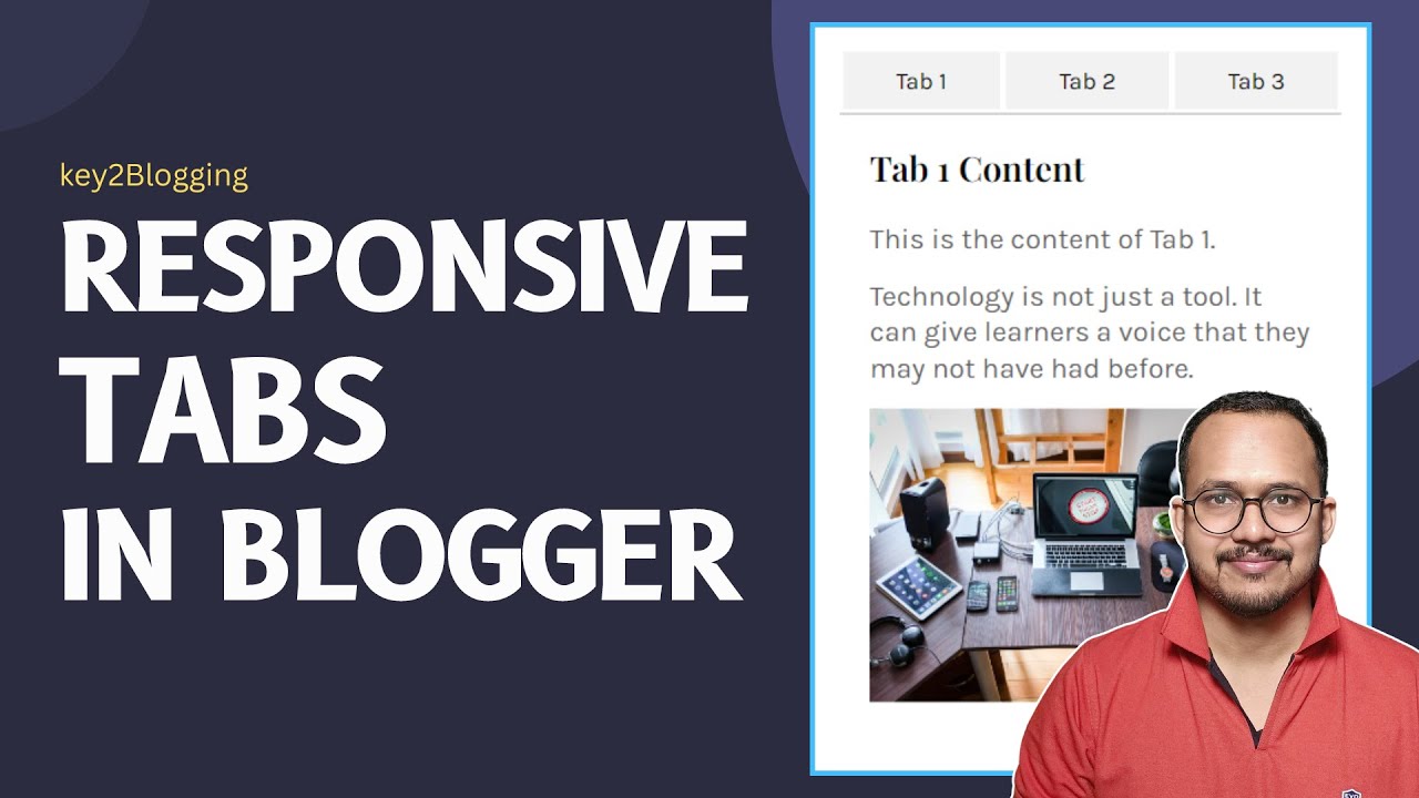 How to Add Tabs in Blogger Website (2025)