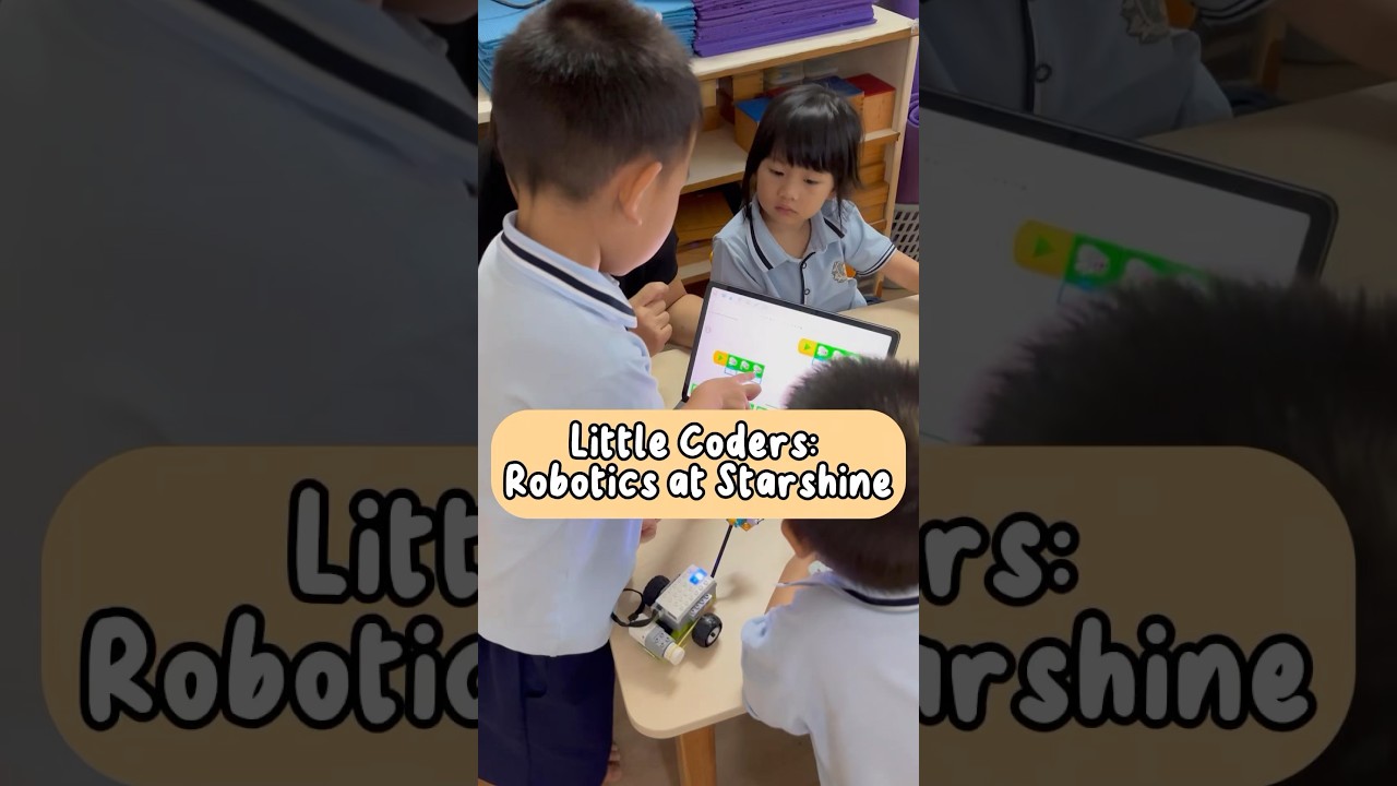 Little Coders: Robotics at Starshine🚀🤖 #FutureInnovators #CodingKids #RoboticsFun #sgpreschool