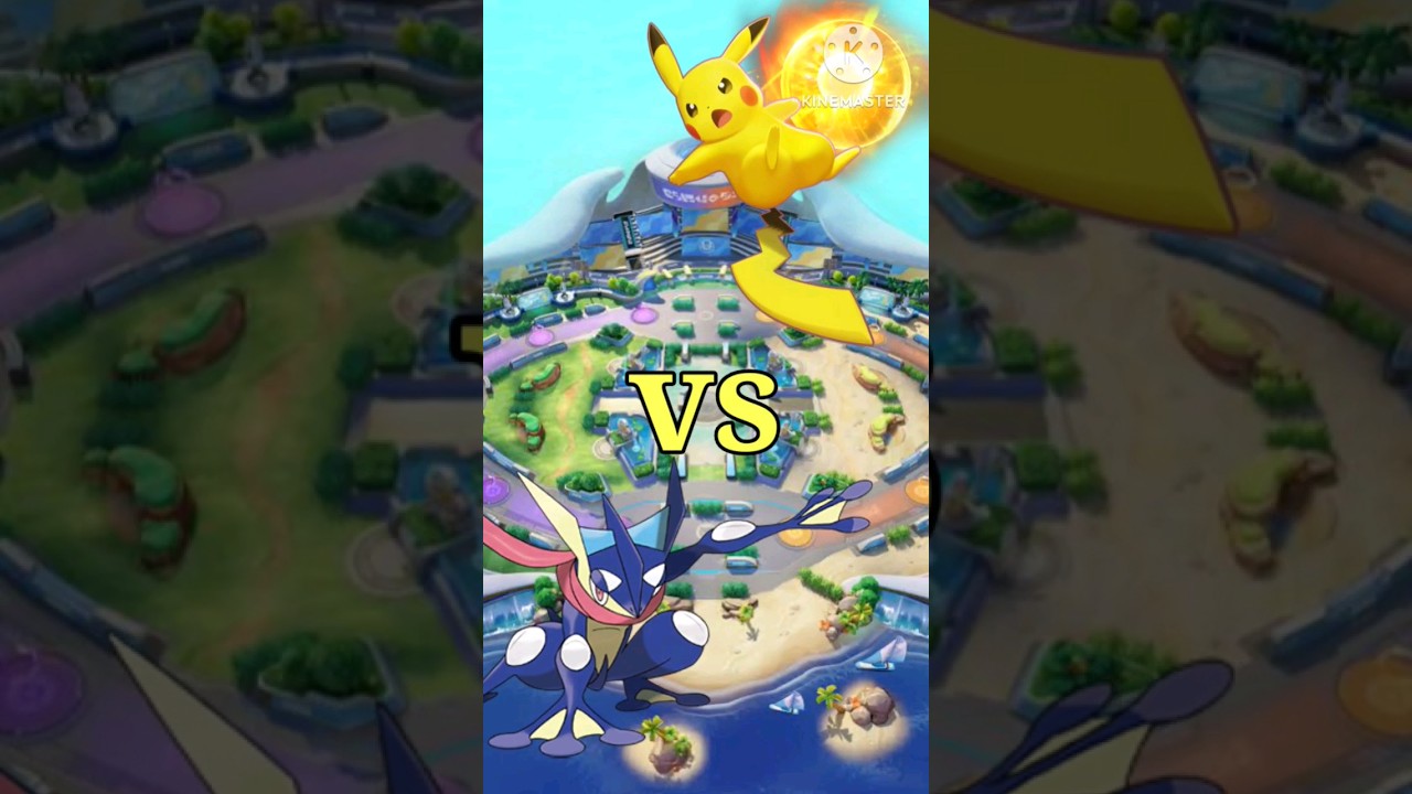Greninja💧 vs Pikachu⚡// stats battle - pokemon unite
