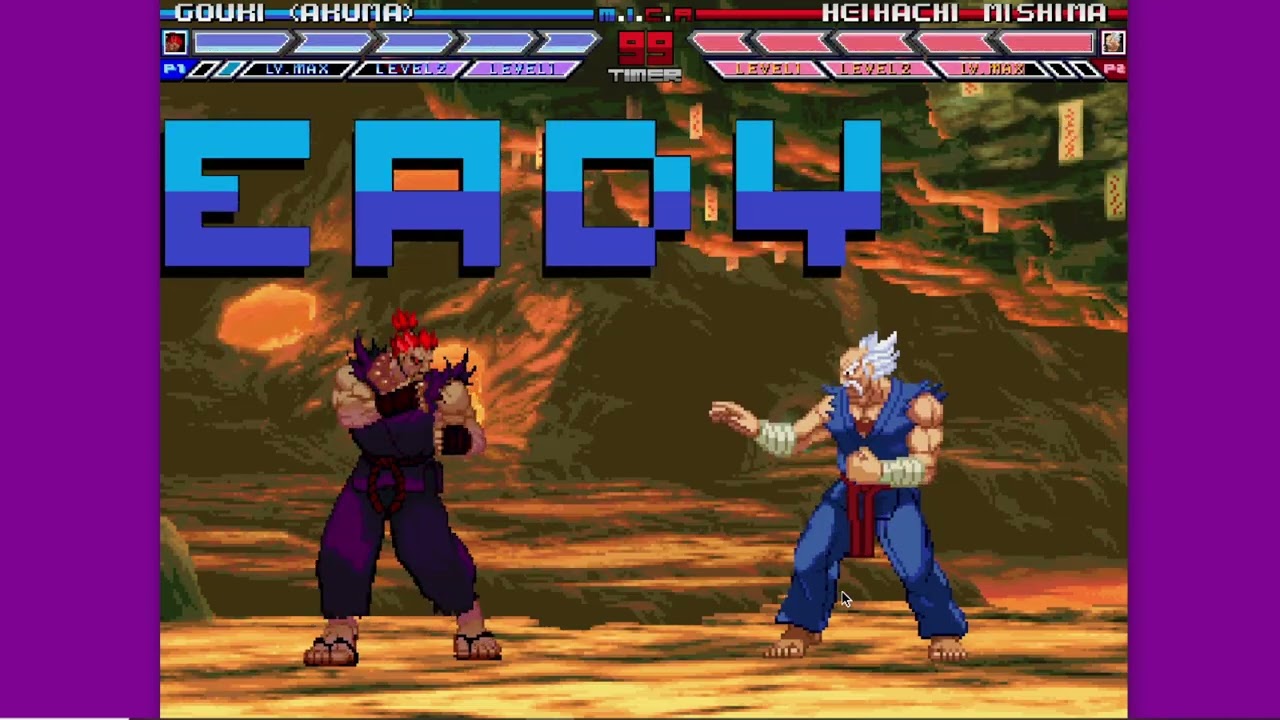 Karane MUGEN Battle #246: Akuma Vs Heihachi Mishima