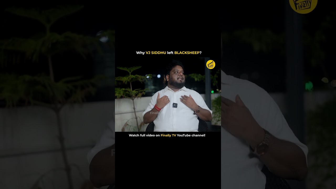 Why VJ Siddhu left Blacksheep? 🤔 | RJ Vigneshkanth Interview | GV's Day Out | Anchor GV | Finally TV